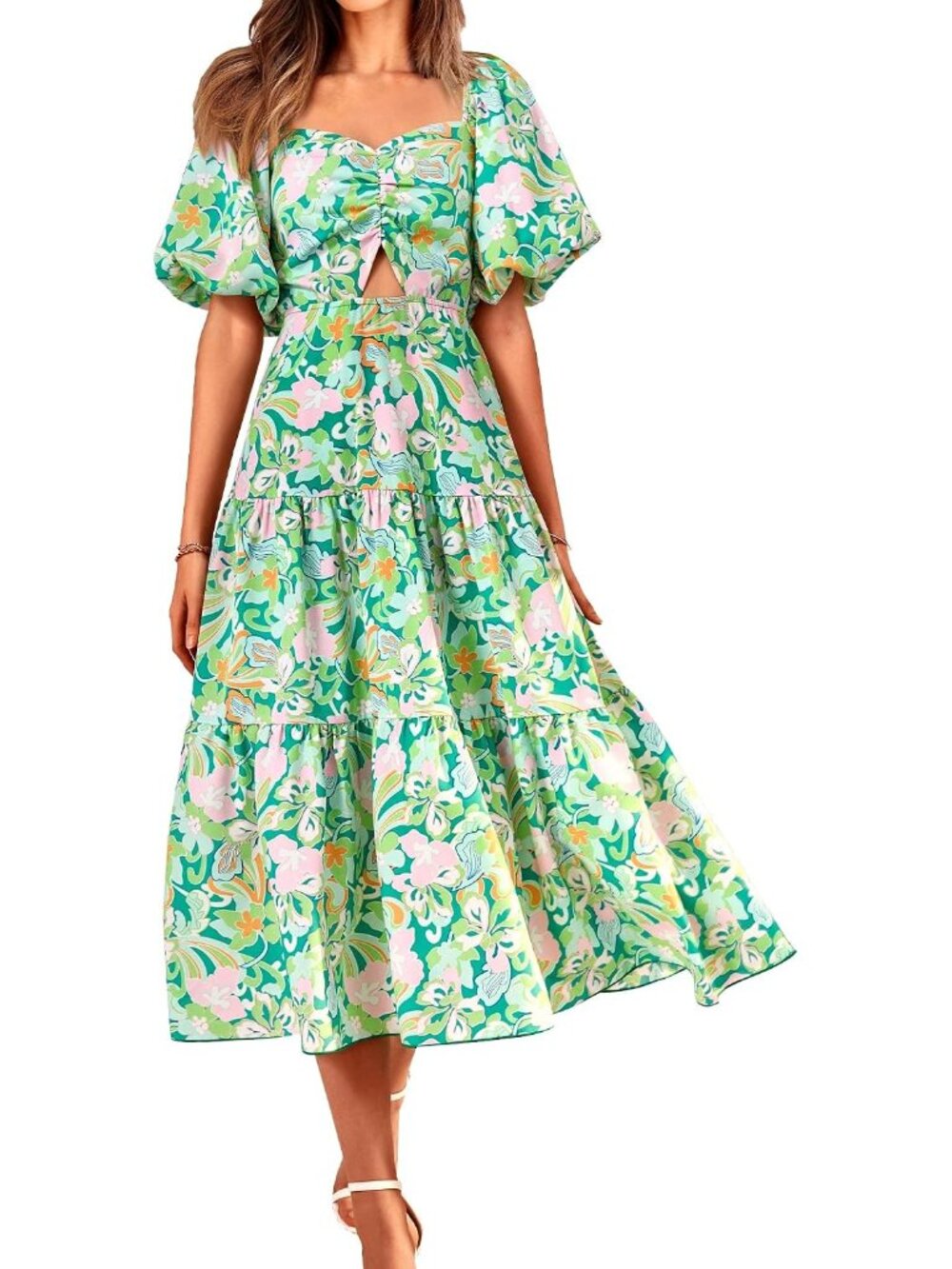 Summer Dresses for Women 2026 Spring Outfits Beach Vacation Short Sleeve Smocked